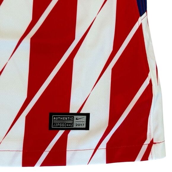 Vintage 2017-2018 Atletico Madrid Home Player Issue SS Nike Ladies Shirt Med NWT - Picture 4 of 11